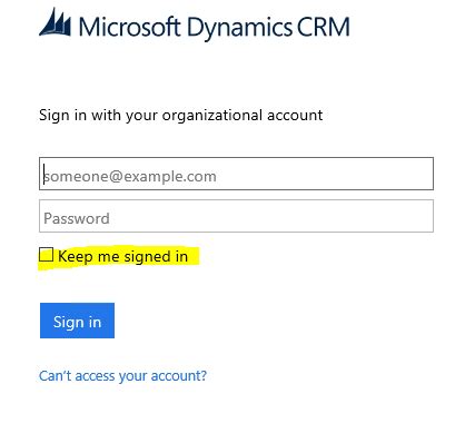 microsoft dynamics sign in